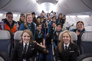 WestJet celebrates International Women's Day with all female flight and ground crews