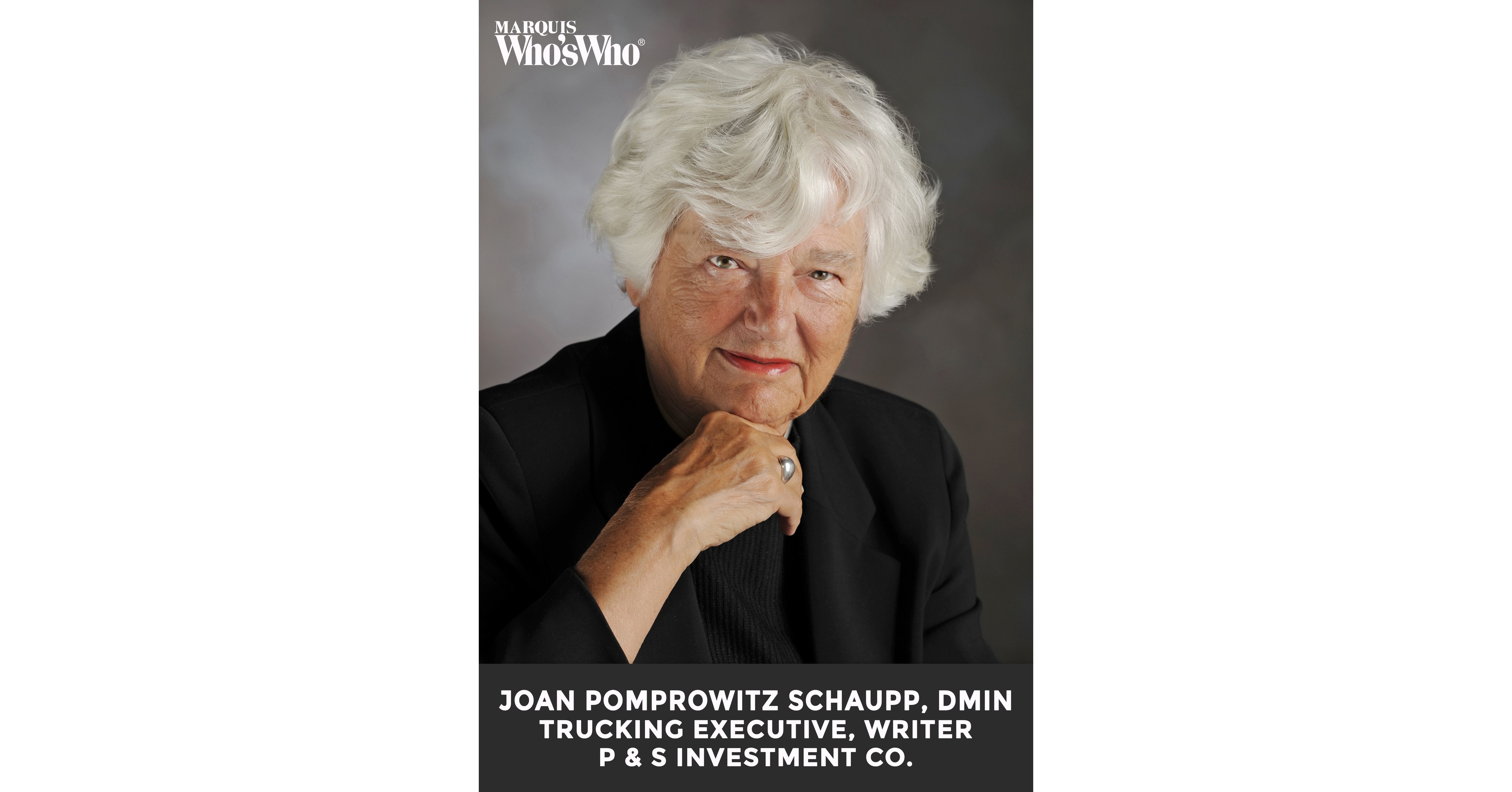 Joan Pomprowitz Schaupp, DMin, Excels in Career as an Entrepreneur and ...