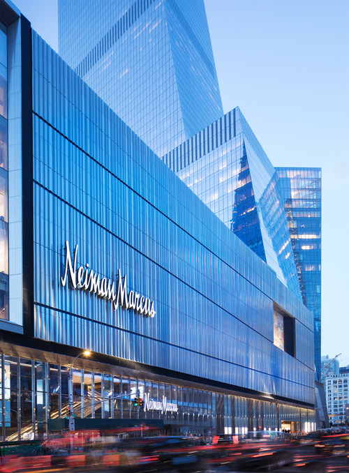 Exterior of Neiman Marcus Hudson Yards