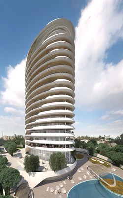 Sixty6 Tower by Pininfarina in Limassol, Cyprus, 17-floors residential tower designed by Pininfarina for Nikhi Group
