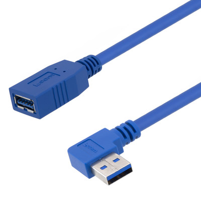 L-com Launches Right-Angle USB 3.0 Cable Assemblies with Female Connectors