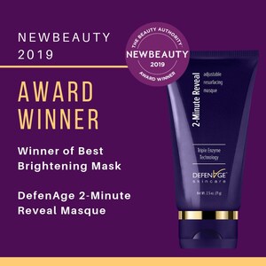 NewBeauty Reveals DefenAge® 2-Minute Masque As Beauty Choice Awards Winner