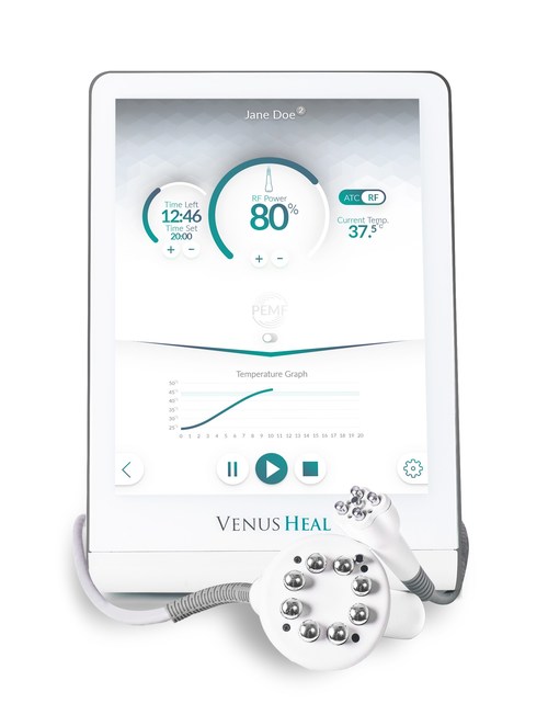 Introducing Venus Heal™, an innovative new medical device from Venus Concept to effectively treat soft tissue injuries and conditions (CNW Group/Venus Concept)
