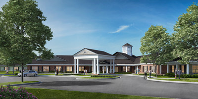 Rendering of Spring Arbor of Frederick senior assisted living and memory care community in Frederick, MD.