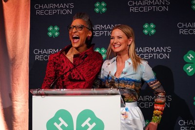 TV personality, author and chef, Carla Hall kicks off the 2019 4-H Legacy Awards at the Chairman's Reception with award-winning singer, songwriter, Jennifer Nettles who received the 4-H Brand Champion Award.