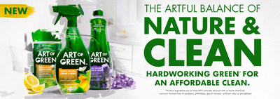 AlEn USA launches a new line of nature-based household cleaners called Art of Green available in three product formats: a multipurpose cleaning spray, multipurpose wipes and a concentrated refill.