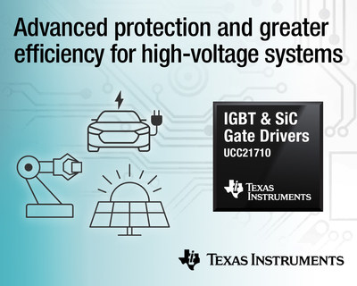 New gate drivers from TI provide advanced monitoring and protection while improving total system efficiency in automotive and industrial applications