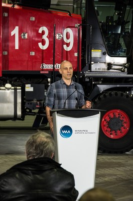 Shawn Schaerer, President and Founder of Northstar Robotics, a company partner in this venture. (CNW Group/Winnipeg Airports Authority Inc.)