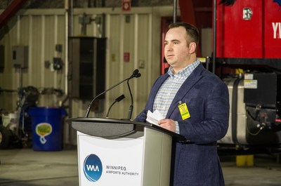 Airport Technologies Inc.'s President, Brendon Smith. (CNW Group/Winnipeg Airports Authority Inc.)