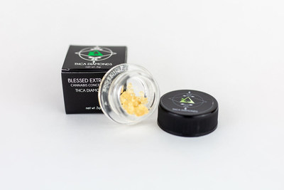 Blessed Extracts' THCA Diamonds, made from extracted cannabis.
