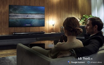 New in 2019, LG OLED TVs add Amazon Alexa support to complement the Google Assistant which is already built-in, making LG the only TV brand to provide support for both leading voice assistant platforms without the need for additional hardware.