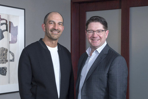 The Co-Chairs of Centraide of Greater Montreal’s 2019 campaign, Andrew Lutfy, President and Chief Executive Officer of Groupe Dynamite and Carbonleo, and Éric Martel, President and Chief Executive Officer of Hydro-Québec. (CNW Group/Centraide of Greater Montreal)