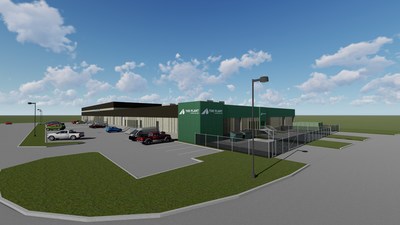 Artist's rendering of The Plant by Westleaf Labs under construction in South East Calgary, Alberta (CNW Group/Westleaf Inc.)