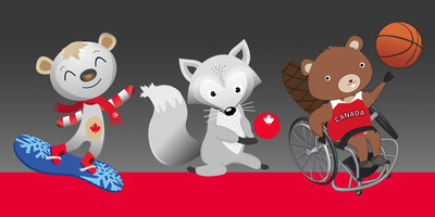 Le public pourra exprimer son opinion sur les trois mascottes proposes : un ours pizzly, un renard arctique et un castor. PHOTO: Comit paralympique canadien (Groupe CNW/Canadian Paralympic Committee (Sponsorships))