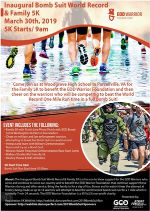 The GCO Consulting Group to Host Inaugural Bomb Suit World Record and Family 5K to benefit the EOD Warrior Foundation