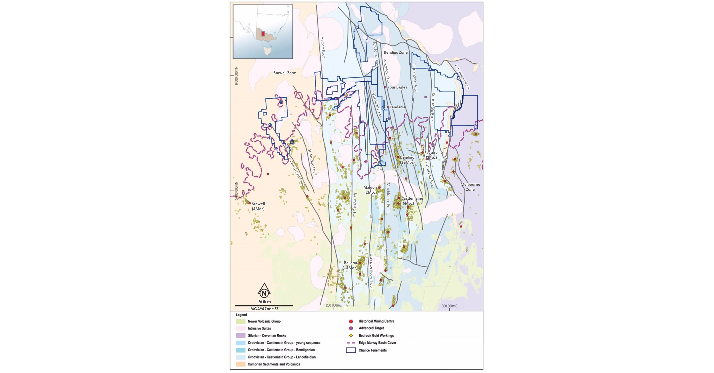 Reconnaissance drilling at Chalice's Pyramid Hill Gold Project
