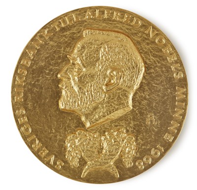 A new record for any item sold in an online-only sale at Sotheby's was set when Friedrich von Hayek's Nobel Memorial Prize for Economic Science sold for $1.5 million, almost triple its pre-sale low estimate.  Von Hayek's Nobel Prize, awarded for 