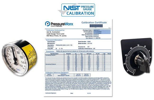 PressureWorx Now Offering NIST Traceable Calibration Service