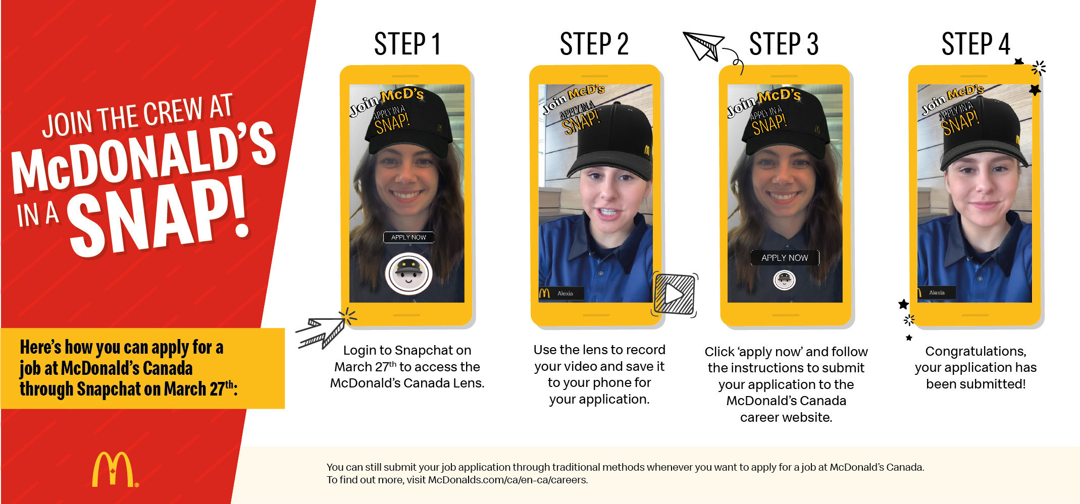 A Canadian First Apply For A Job At Mcdonald S With Snapplications