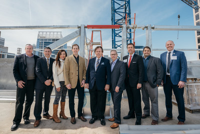The Kessler Collection celebrates Grand Bohemian Charlotte's construction completion during topping out ceremony