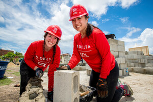 Delta employees from around the world build six homes in Brazil with Habitat for Humanity