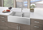 BLANCO's Popular QUATRUS® R15 Collection adds new 1-3/4 Farmhouse Sink with Low Divide to complement everyday living