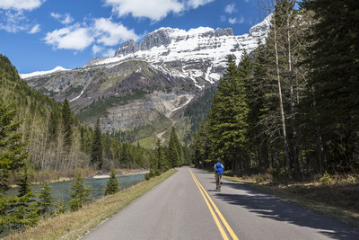 Bike through breathtaking panoramas in Glacier National Park. (Photo Courtesy: Visit Montana/Glacier NPS)