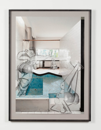 Women in Their Apartment, 2018, Painted fine print photograph, 112 x 68 cm (Copyright credit: The artist and Daniel Faria Gallery), by Shannon Bool (Berlin, Germany) (CNW Group/Scotiabank)