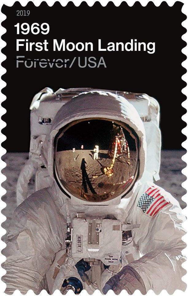U.S. Postal Service Unveils 1969: First Moon Landing Forever Stamps