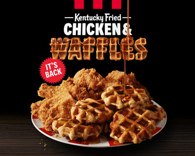 Back by popular demand, Kentucky Fried Chicken & Waffles will return to KFC restaurants nationwide from March 23 until April 29, or while supplies last.