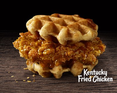 Kentucky Fried Chicken & Waffles can be enjoyed two ways; as a basket meal and as a sandwich, pairing the Colonel’s Extra Crispy fried chicken with scrumptious Belgian Liege-style waffles.