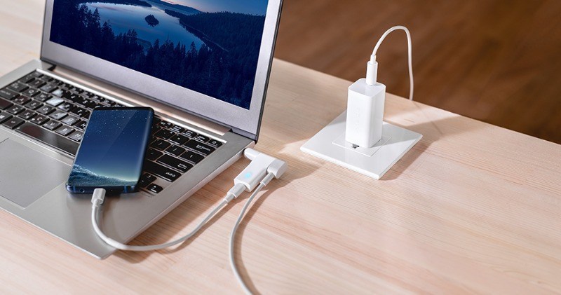 Innergie 18W USB-C Charging Connector-works with its universal laptop adapters to give you a convenient way to extended capabilities of an extra USB-C charging port