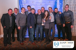 SunPower by Hooked on Solar Honored With SunPower 2018 "Residential Regional Dealer of the Year" Award