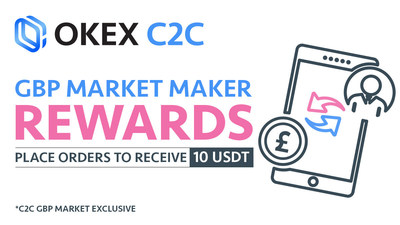 OKEX C2C GBP Market Maker Rewards