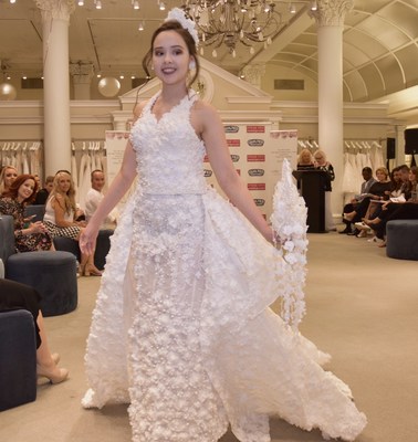 The 2018 winning Toilet Paper Wedding Dress entry by Roy Cruz of Virginia!