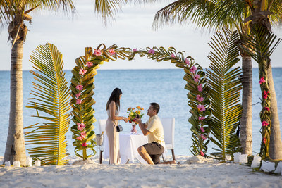 Jimmy Ly and Uyen Cung's "Say Yes In The Bahamas" proposal at Viva Wyndham Fortuna Beach Resort. Freeport, Grand Bahama.