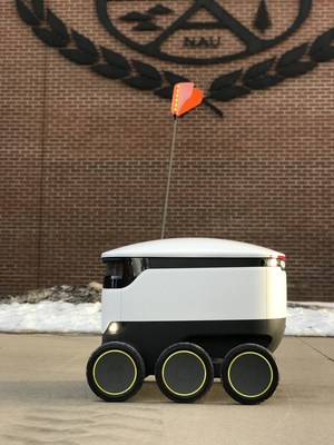 Sodexo, Inc. and Starship Technologies launch robot delivery service today at Northern Arizona University.