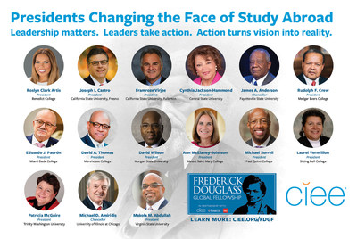 These college presidents are changing the face of study abroad by matching CIEE's $1500 grant to their students who applied for the prestigious Frederick Douglass Global Fellowship.