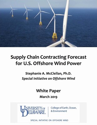 New white paper reports nearly $70 Billion in CAPEX opportunity for businesses in U.S. offshore wind power supply chain over next decade. Special Initiative on Offshore Wind (SIOW)