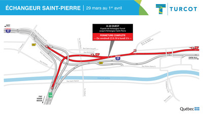 Entraves ? changeur Saint-Pierre (Groupe CNW/Ministre des Transports)