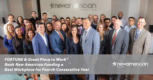 FORTUNE and Great Place to Work® Rank New American Funding a Best Workplace for Fourth Consecutive Year