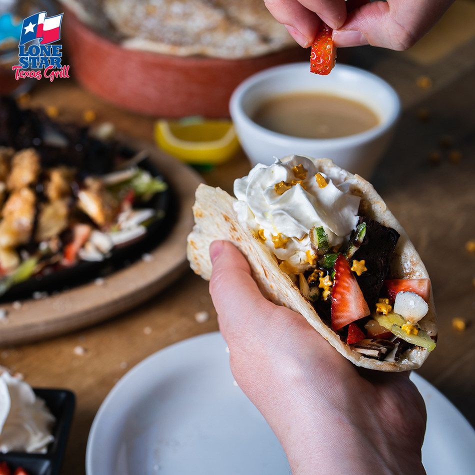 Lone Star Introduces the new Decadent Dessert Fajita, available April 1st