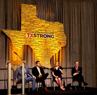 Brittany Perkins speaks on the TX Strong Disaster Recovery panel at the 2019 TxSWANA Conference.