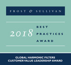Comsys AB Earns Acclaim from Frost &amp; Sullivan for Its Innovative and Economical Harmonic Filters for the Global Market