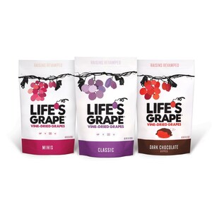 Life's Grape® Reimagines Snacking with the Debut of California-Grown, Vine-Dried Grapes