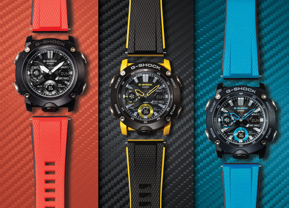 Casio G-SHOCK Introduces New Timepieces to Men's G-CARBON Series