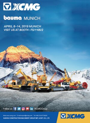 XCMG to Bring Latest Machinery and Construction Solutions to bauma 2019