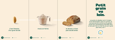 Exemple d'image de la nouvelle campagne des Producteurs de grains du Qubec (PGQ) (Groupe CNW/Producteurs de grains du Qubec)