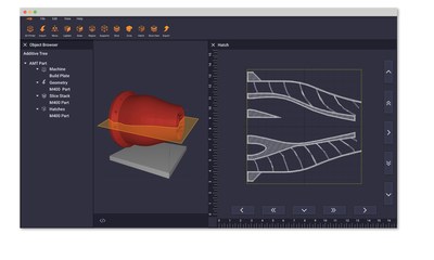 The Dyndrite Additive Toolkit enables the importing and slicing of native spline date. The Dyndrite Additive Toolkit enables the importing and slicing of native spline date.
