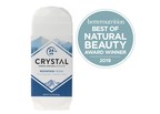 CRYSTAL® Mineral-Enriched Deodorant in Mountain Fresh Wins Prestigious Better Nutrition "Best of Natural Beauty" Award